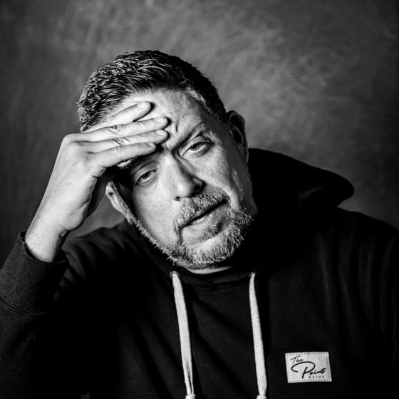 Gary Bolles, hand on forehead